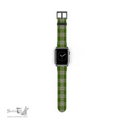 Scottish Cunningham Dress Green Dancers Clan Tartan Watch Band Apple Watch Style Scottish Plaid Tartan Plaid