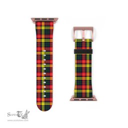 Scottish Buchanan Modern Clan Tartan Watch Band Apple Watch Style Scottish Plaid Tartan Plaid