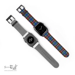 Scottish Bethune Clan Tartan Watch Band Apple Watch Style Scottish Plaid Tartan Plaid