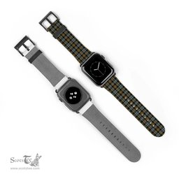 Scottish Farquharson Weathered Clan Tartan Watch Band Apple Watch Style Scottish Plaid Tartan Plaid