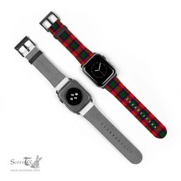Scottish Hopkirk Clan Tartan Watch Band Apple Watch Style Scottish Plaid Tartan Plaid