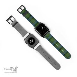 Scottish MacMillan Hunting Ancient Clan Tartan Watch Band Apple Watch Style Scottish Plaid Tartan Plaid