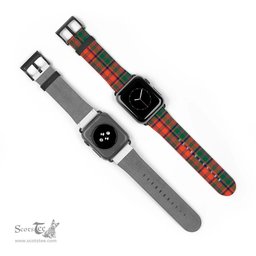 Scottish Stewart of Appin Ancient Clan Tartan Watch Band Apple Watch Style Scottish Plaid Tartan Plaid