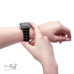 Scottish MacLellan Modern Clan Tartan Watch Band Apple Watch Style Scottish Plaid Tartan Plaid