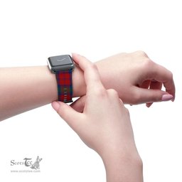 Scottish Auchinleck Clan Tartan Watch Band Apple Watch Style Scottish Plaid Tartan Plaid