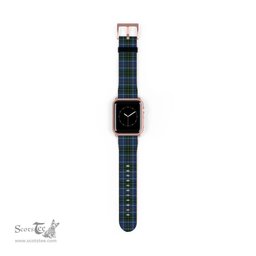 Scottish MacInnes Modern Clan Tartan Watch Band Apple Watch Style Scottish Plaid Tartan Plaid