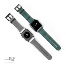 Scottish MacInnes Ancient Clan Tartan Watch Band Apple Watch Style Scottish Plaid Tartan Plaid