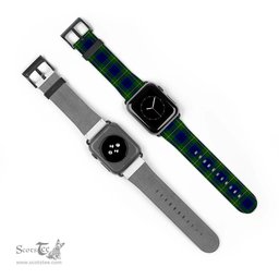 Scottish Johnston Modern Clan Tartan Watch Band Apple Watch Style Scottish Plaid Tartan Plaid