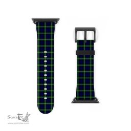 Scottish Lamont Modern Clan Tartan Watch Band Apple Watch Style Scottish Plaid Tartan Plaid