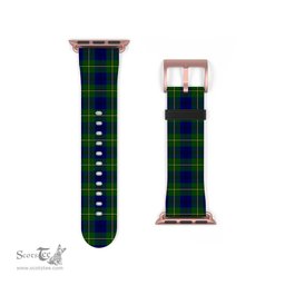 Scottish Johnston Modern Clan Tartan Watch Band Apple Watch Style Scottish Plaid Tartan Plaid