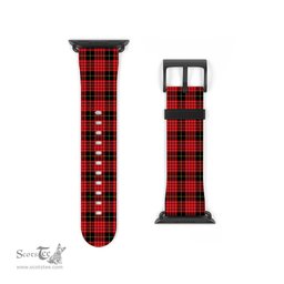 Scottish MacQueen Modern Clan Tartan Watch Band Apple Watch Style Scottish Plaid Tartan Plaid