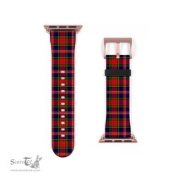 Scottish MacPherson Modern Clan Tartan Watch Band Apple Watch Style Scottish Plaid Tartan Plaid