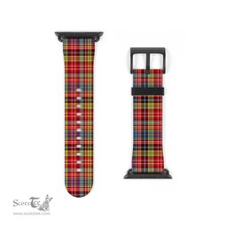 Scottish Ogilvie of Airlie Ancient Clan Tartan Watch Band Apple Watch Style Scottish Plaid Tartan Plaid