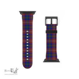 Scottish Chisholm Hunting Modern Clan Tartan Watch Band Apple Watch Style Scottish Plaid Tartan Plaid