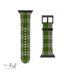 Scottish Cunningham Dress Green Dancers Clan Tartan Watch Band Apple Watch Style Scottish Plaid Tartan Plaid