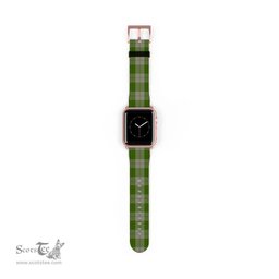 Scottish Cunningham Dress Green Dancers Clan Tartan Watch Band Apple Watch Style Scottish Plaid Tartan Plaid