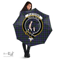 Scottish Fletcher Modern Clan Tartan Umbrella - Crest Classic Scottish Plaid Tartan Plaid