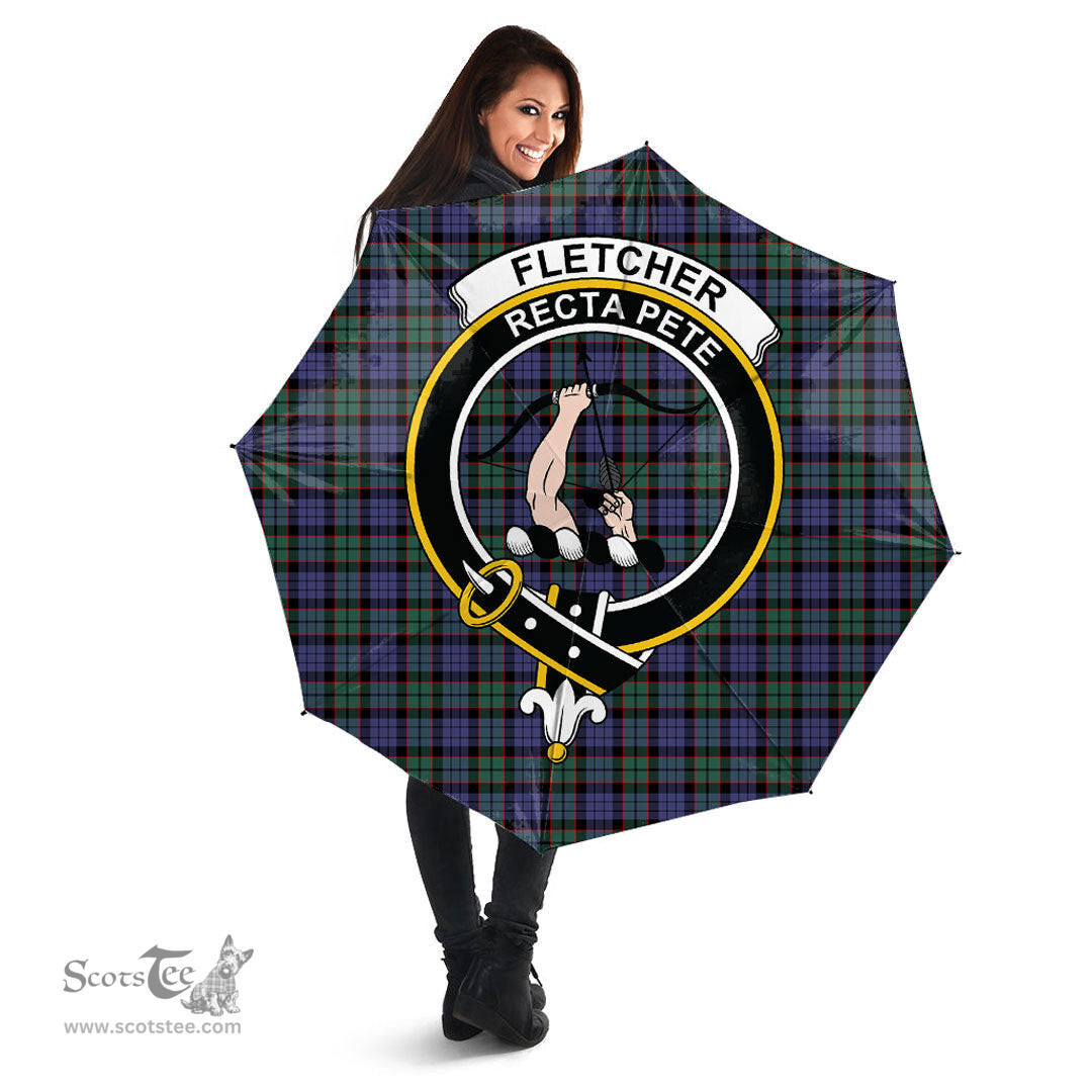 Scottish Fletcher Modern Clan Tartan Umbrella - Crest Classic Scottish Plaid Tartan Plaid