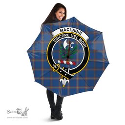 Scottish MacLaine of Loch Buie Hunting Ancient Clan Tartan Umbrella - Crest Classic Scottish Plaid Tartan Plaid