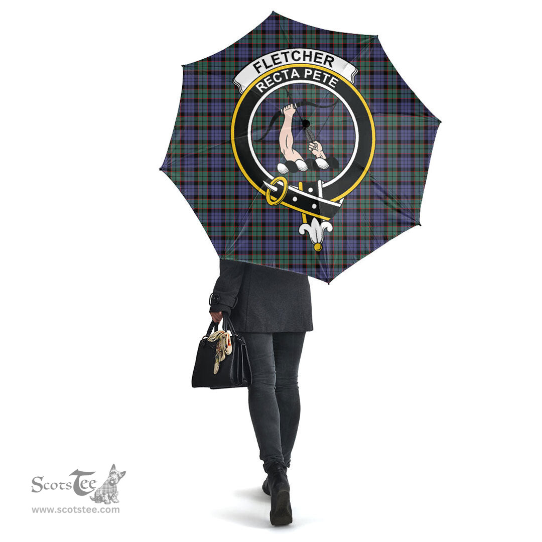 Scottish Fletcher Modern Clan Tartan Umbrella - Crest Classic Scottish Plaid Tartan Plaid