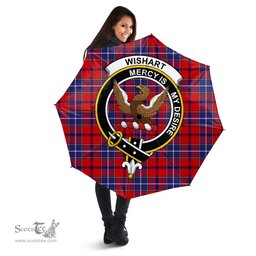 Scottish Wishart Dress Clan Tartan Umbrella - Crest Classic Scottish Plaid Tartan Plaid