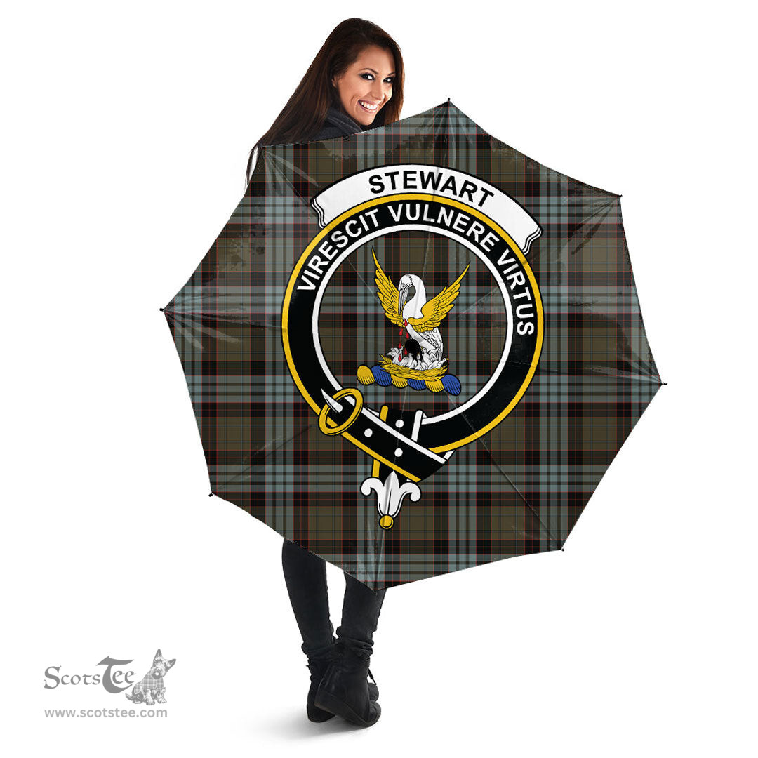 Scottish Stewart Old Weathered Clan Tartan Umbrella - Crest Classic Scottish Plaid Tartan Plaid