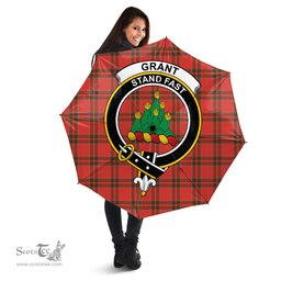 Scottish Grant Weathered Clan Tartan Umbrella - Crest Classic Scottish Plaid Tartan Plaid