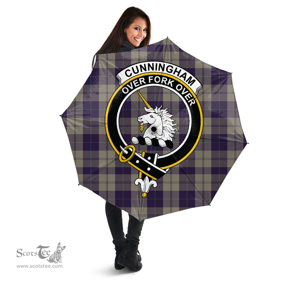 Scottish Cunningham Dress Blue Dancers Clan Tartan Umbrella - Crest Classic Scottish Plaid Tartan Plaid