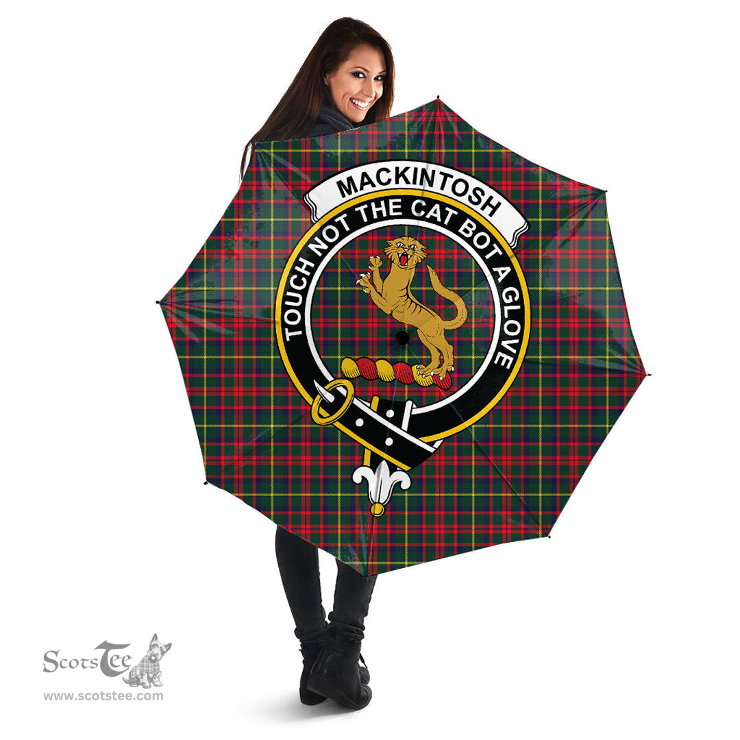 Scottish MacKintosh Hunting Modern Clan Tartan Umbrella - Crest Classic Scottish Plaid Tartan Plaid