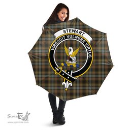 Scottish Stewart Hunting Weathered Clan Tartan Umbrella - Crest Classic Scottish Plaid Tartan Plaid