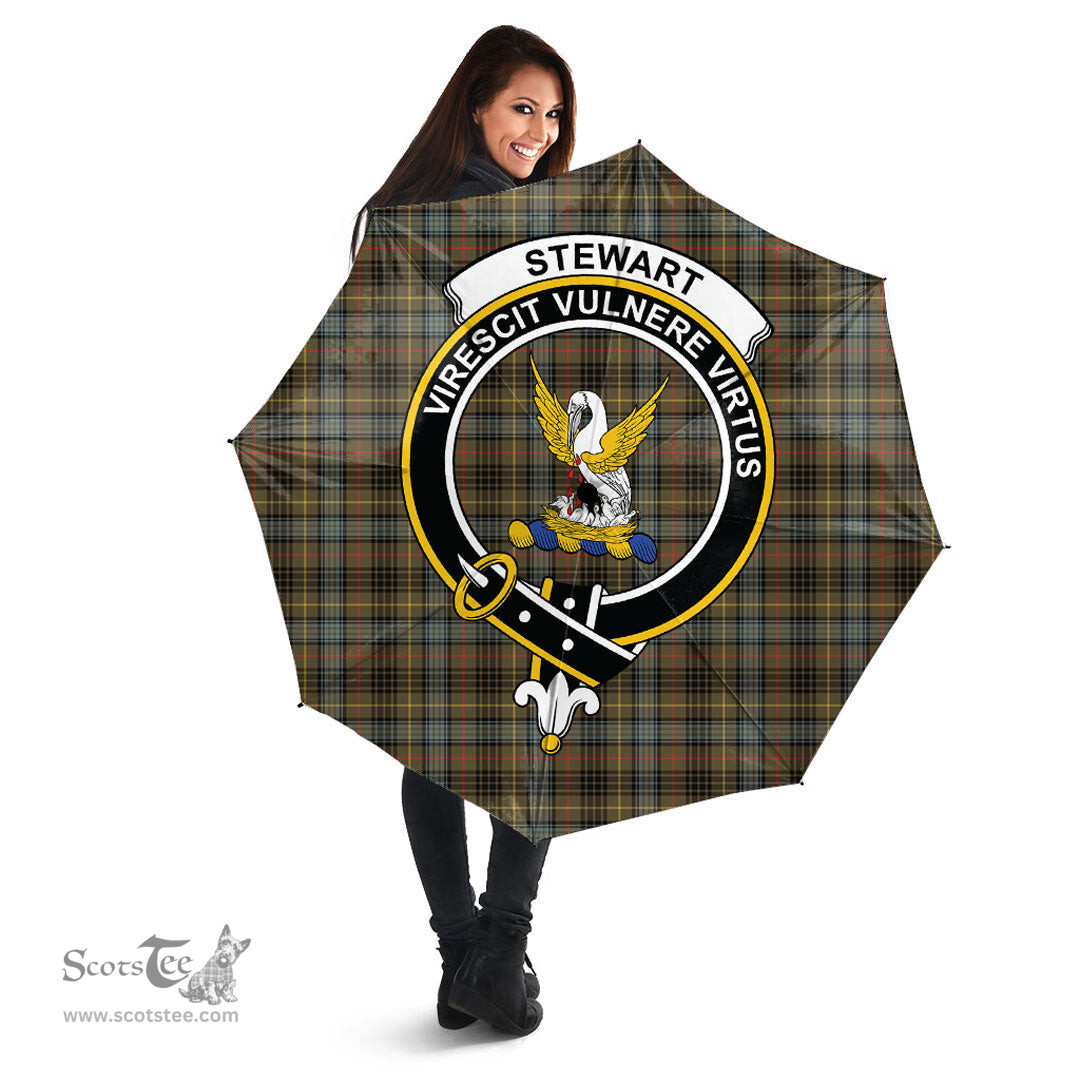 Scottish Stewart Hunting Weathered Clan Tartan Umbrella - Crest Classic Scottish Plaid Tartan Plaid