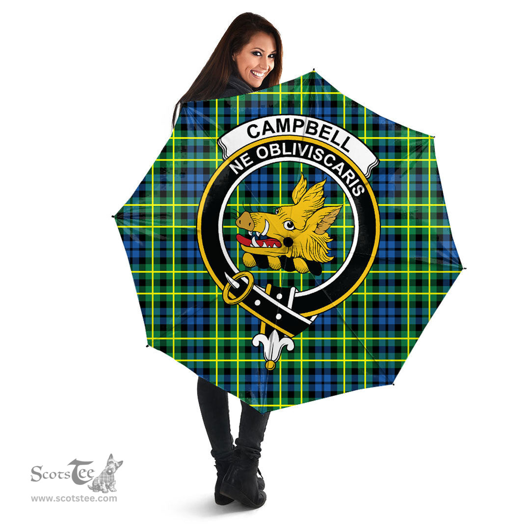 Scottish Campbell of Breadalbane Ancient Clan Tartan Umbrella - Crest Classic Scottish Plaid Tartan Plaid