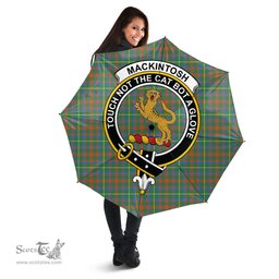 Scottish MacKintosh Hunting Ancient Clan Tartan Umbrella - Crest Classic Scottish Plaid Tartan Plaid