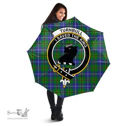 Scottish Turnbull Hunting Clan Tartan Umbrella - Crest Classic Scottish Plaid Tartan Plaid