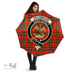 Scottish Drummond of Perth Clan Tartan Umbrella - Crest Classic Scottish Plaid Tartan Plaid