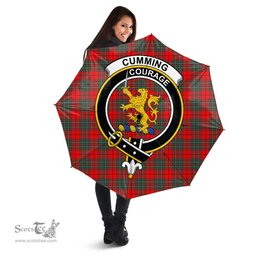 Scottish Cumming Modern Clan Tartan Umbrella - Crest Classic Scottish Plaid Tartan Plaid
