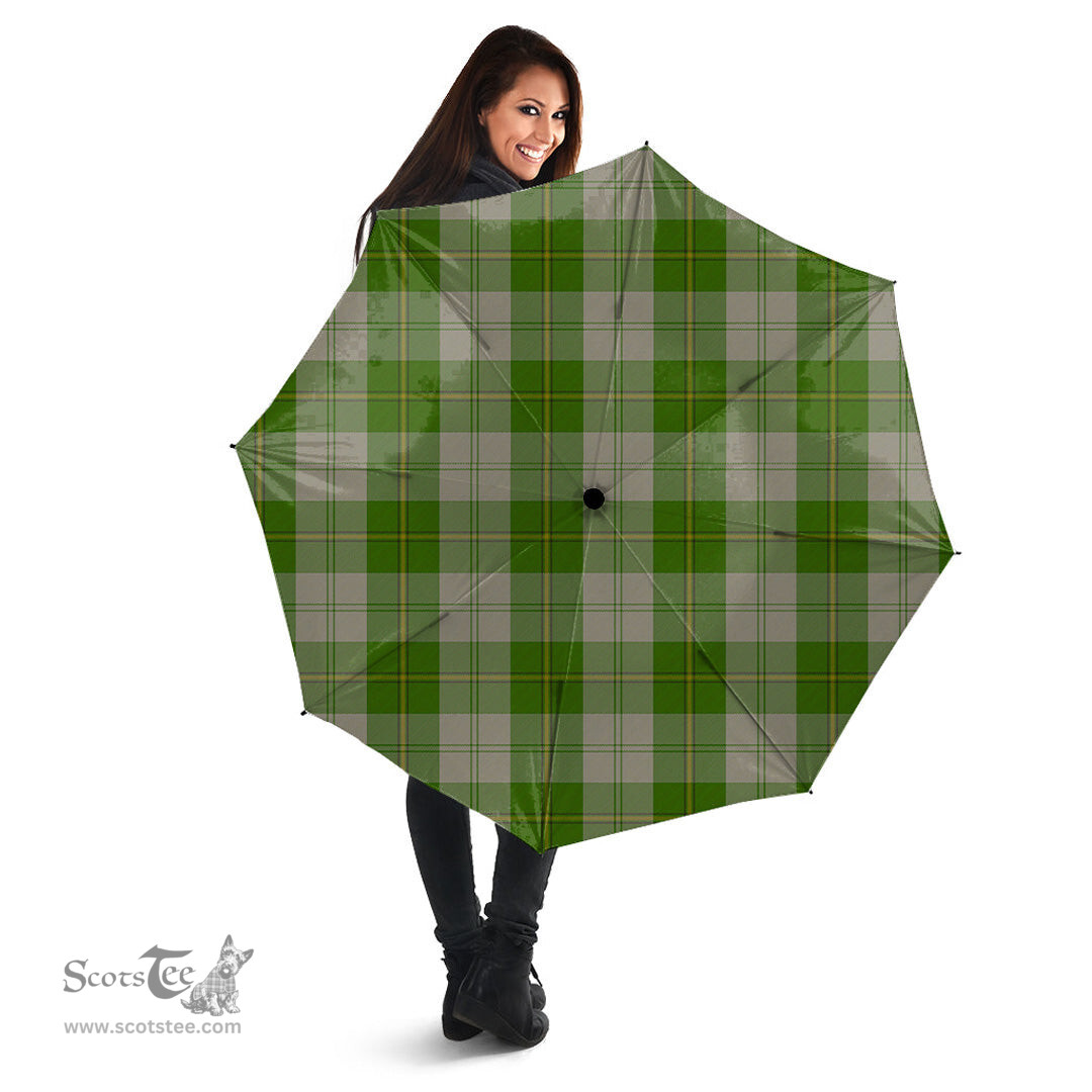 Scottish Cunningham Dress Green Dancers Clan Tartan Umbrella - Classic Scottish Plaid Tartan Plaid