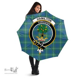 Scottish Hamilton Hunting Ancient Clan Tartan Umbrella - Crest Classic Scottish Plaid Tartan Plaid