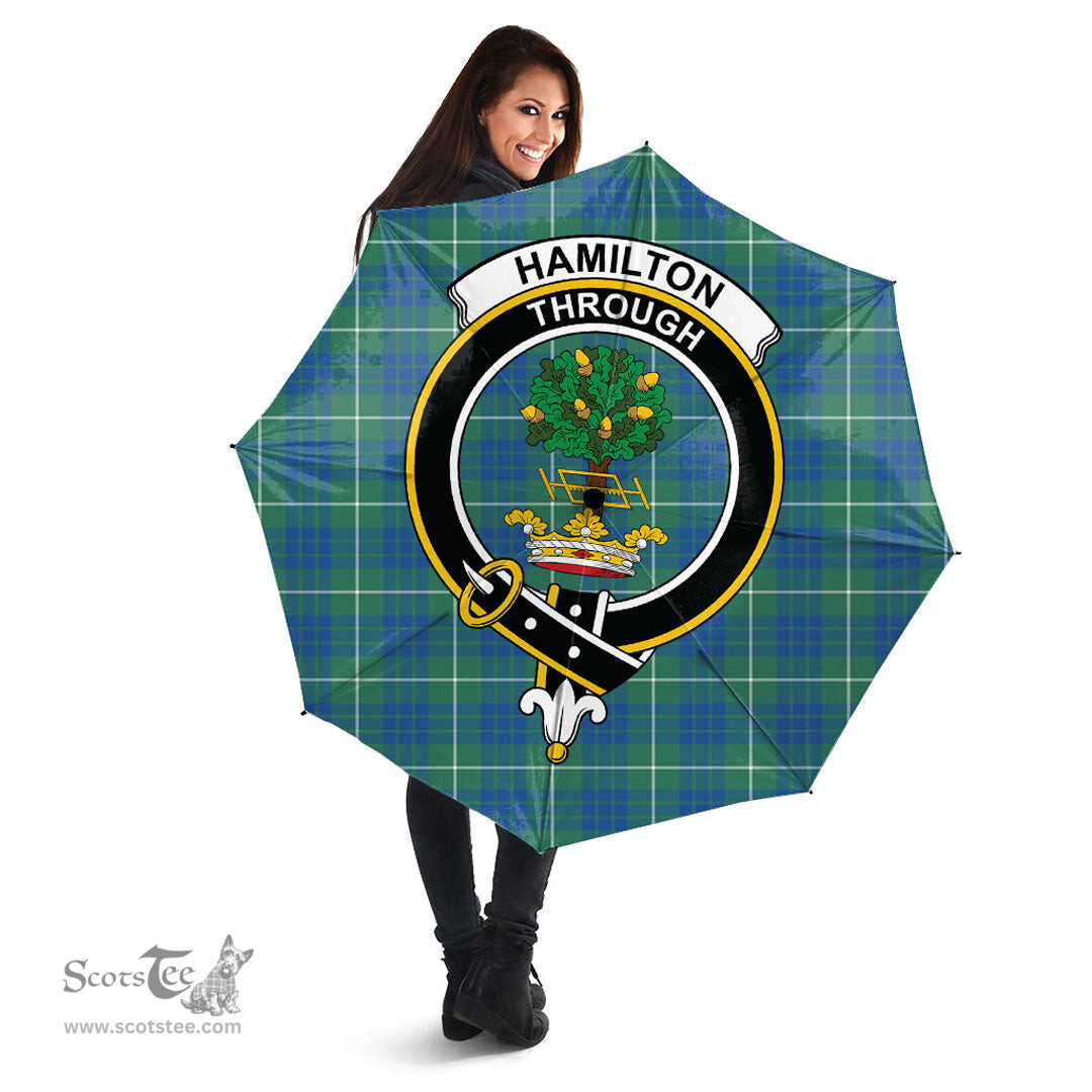 Scottish Hamilton Hunting Ancient Clan Tartan Umbrella - Crest Classic Scottish Plaid Tartan Plaid
