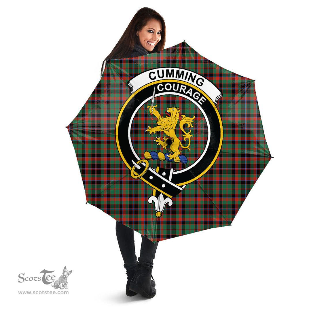 Scottish Cumming Hunting Ancient Clan Tartan Umbrella - Crest Classic Scottish Plaid Tartan Plaid
