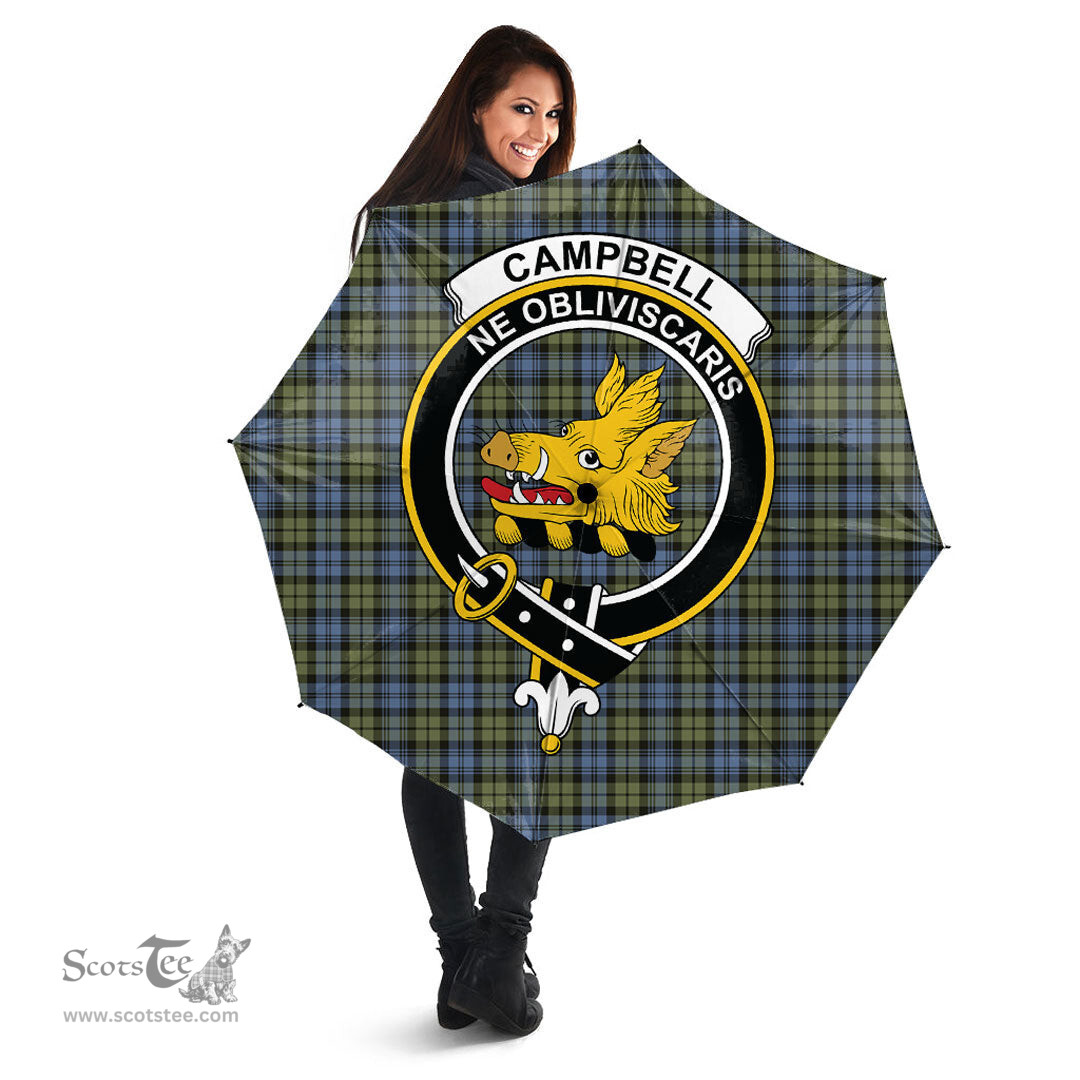 Scottish Campbell Faded Clan Tartan Umbrella - Crest Classic Scottish Plaid Tartan Plaid