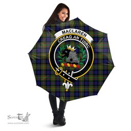 Scottish MacLaren Modern Clan Tartan Umbrella - Crest Classic Scottish Plaid Tartan Plaid
