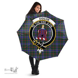 Scottish Ogilvie Hunting Modern Clan Tartan Umbrella - Crest Classic Scottish Plaid Tartan Plaid