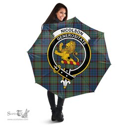 Scottish Nicolson Hunting Ancient Clan Tartan Umbrella - Crest Classic Scottish Plaid Tartan Plaid