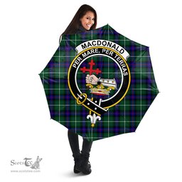 Scottish MacDonald of the Isles Hunting Modern Clan Tartan Umbrella - Crest Classic Scottish Plaid Tartan Plaid