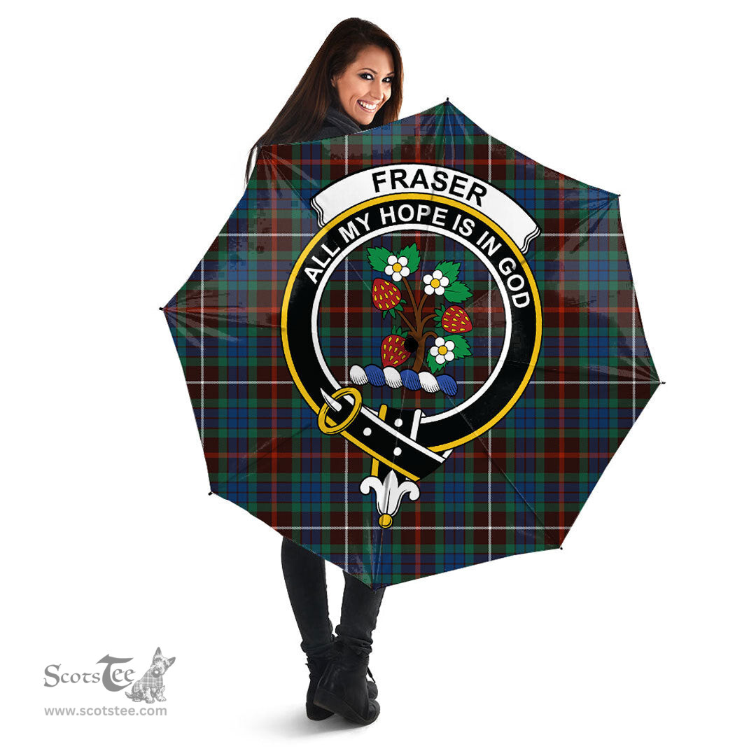 Scottish Fraser Hunting Ancient Clan Tartan Umbrella - Crest Classic Scottish Plaid Tartan Plaid