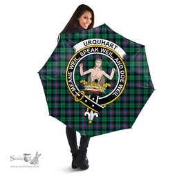 Scottish Urquhart Broad Red Ancient Clan Tartan Umbrella - Crest Classic Scottish Plaid Tartan Plaid