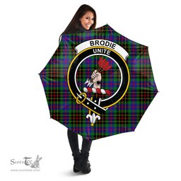 Scottish Brodie Hunting Modern Clan Tartan Umbrella - Crest Classic Scottish Plaid Tartan Plaid