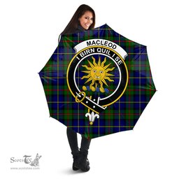 Scottish MacLeod of Harris Modern Clan Tartan Umbrella - Crest Classic Scottish Plaid Tartan Plaid