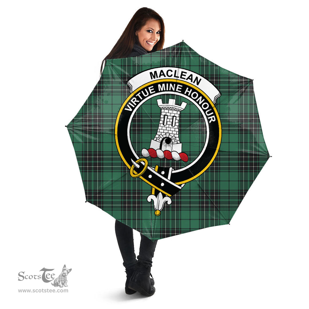 Scottish MacLean Hunting Ancient Clan Tartan Umbrella - Crest Classic Scottish Plaid Tartan Plaid